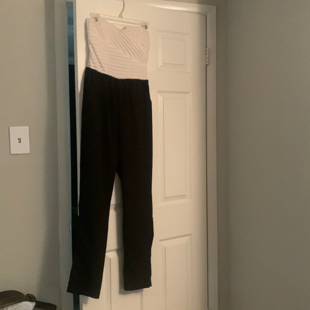 Pant romper. The top is strapless